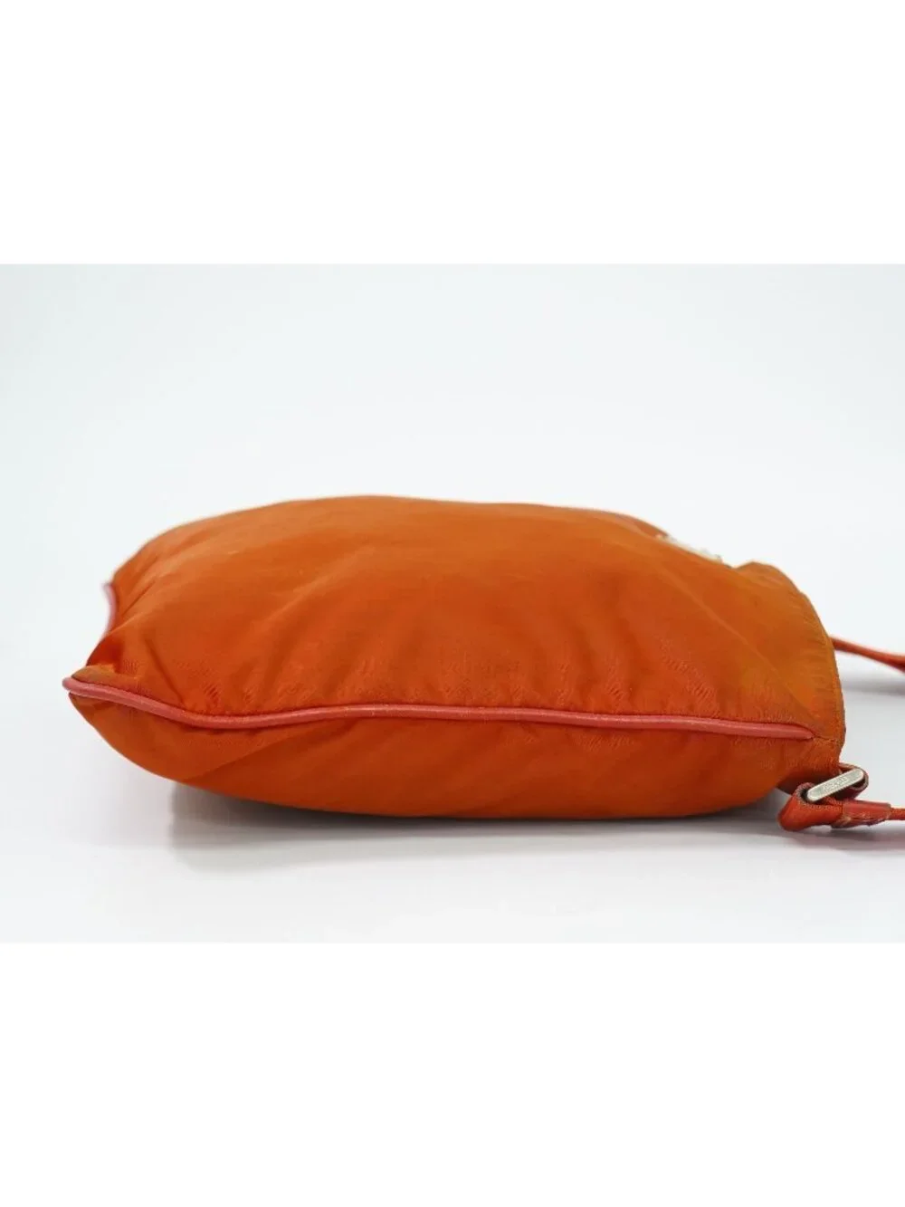 Prada Nylon Shoulder Bag Pochette Orange